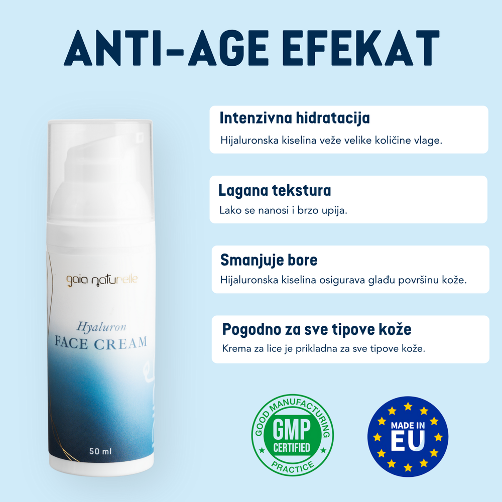 Prirodna krema za lice - Hyaluron Face Cream