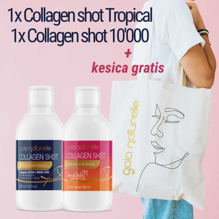 PROMO - Collagen shot Tropical i Collagen shot 10'000 + POKLON